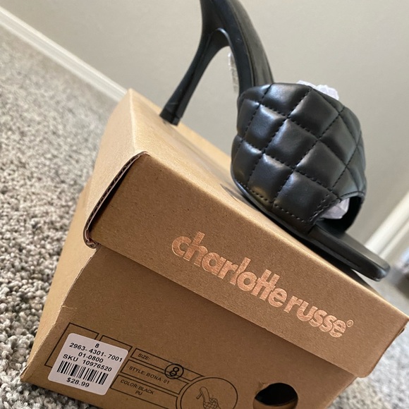 Black Charlotte Russe size 8 heals. - Picture 2 of 4